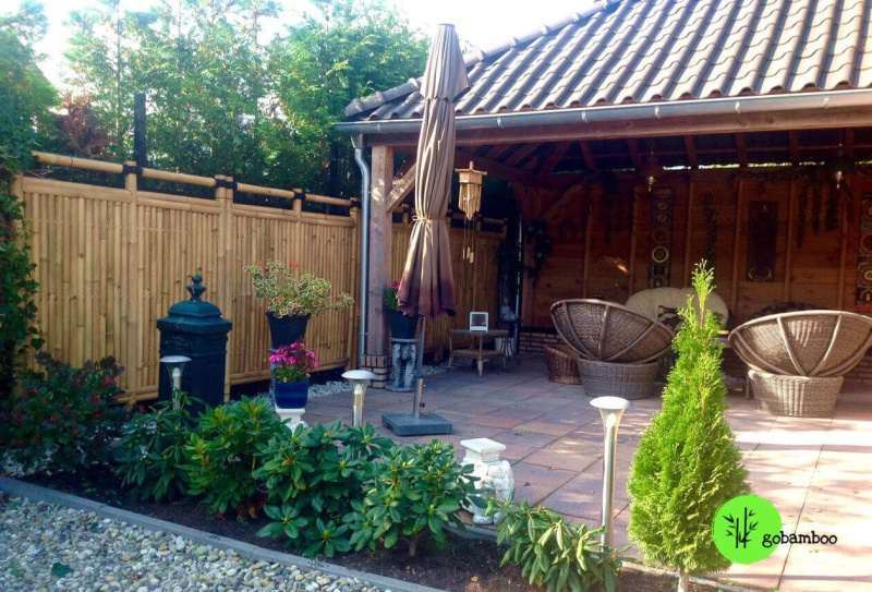 inspirace bambusový plot